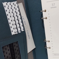 Agenda Planner Couro Raffai 2022 - Azul Jeans